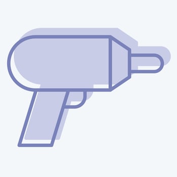 Icon Machine Drill. related to Carpentry symbol. two tone style. simple design editable. simple illustration vector