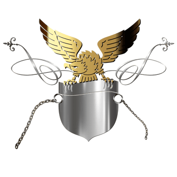 GOLDEN EAGLE WITH METAL BANNER png