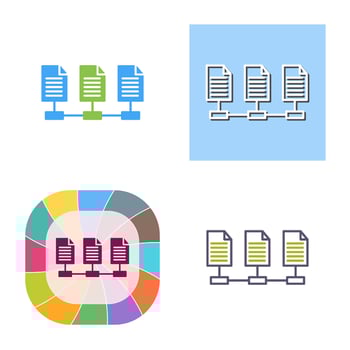 Network Files Vector Icon