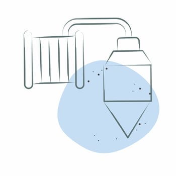 Icon Plumb. related to Carpentry symbol. Color Spot Style. simple design editable. simple illustration vector