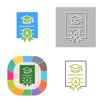 Report Card Vector Icon