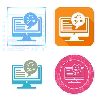 Maths Vector Icon