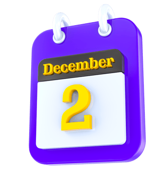 December calendar 3D day 2 png