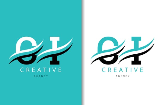 CI Letter Logo Design with Background and Creative company logo. Modern Lettering Fashion Design. Vector illustration