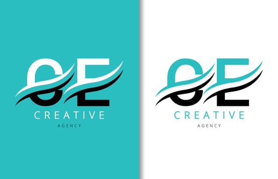 CE Letter Logo Design with Background and Creative company logo. Modern Lettering Fashion Design. Vector illustration