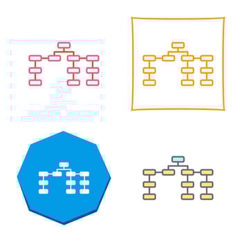 Unique Seo Structure Vector Icon