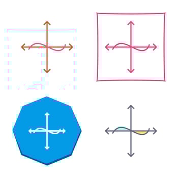 Unique Graph Vector Icon