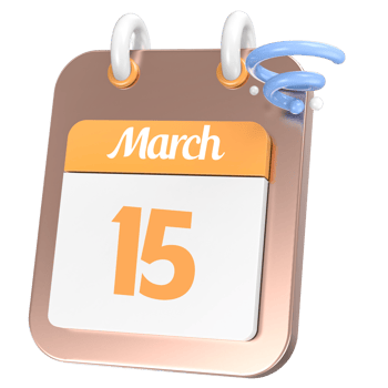 icon calendar 3D Rendering png
