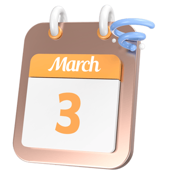 icon calendar 3D Rendering png
