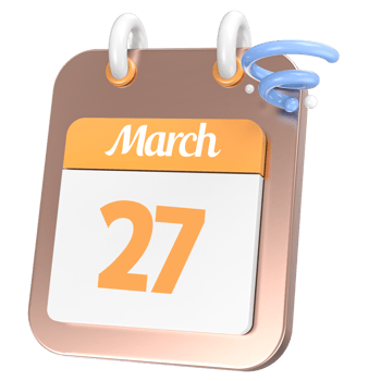 icon calendar 3D Rendering png