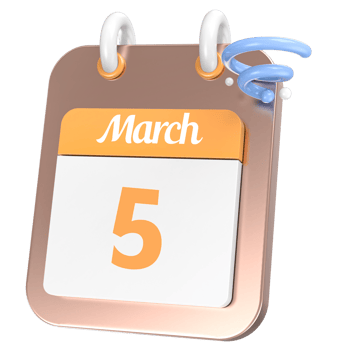 icon calendar 3D Rendering png