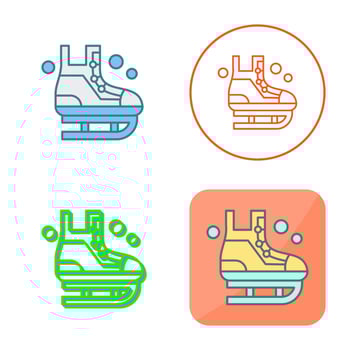 Ice Skating Vector Icon