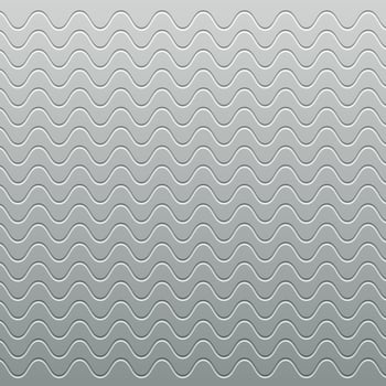 Abstract wavy lines pattern vector illustration gray background.