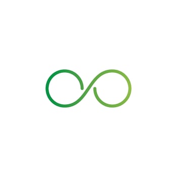 Infinity logo design vector