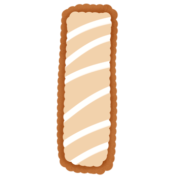 Hand drawn gingerbread alphabet png