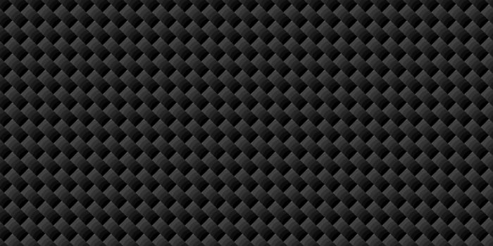 Dark black Geometric grid Carbon fiber background vector