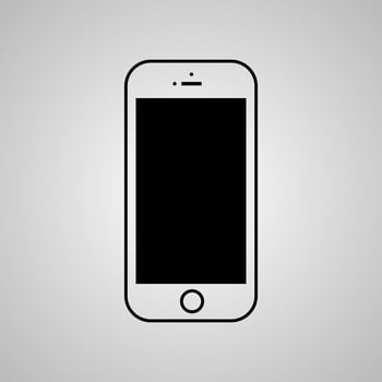 Mobile smartphone icon vector illustration