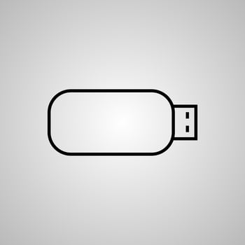 USB Flash Drive icon vector illustration