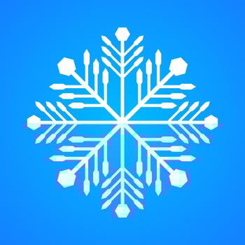 Winter snowflake icon vector illustration
