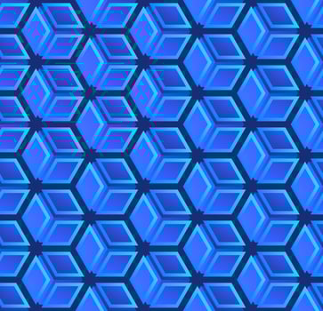 Abstract colorful seamless geometric grid background with colored shapes vector