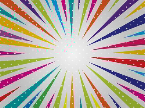 Colorful Pop art comic book Cartoon Sunlight Background vector