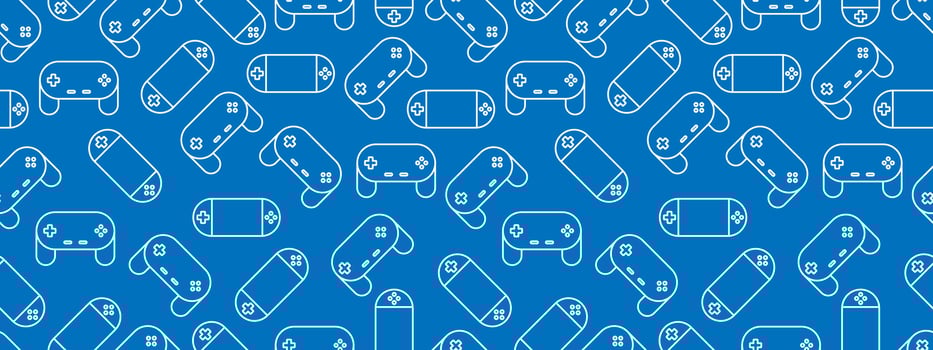 Gamepad Video game controller background vector