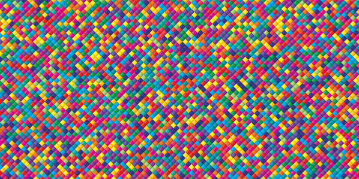 Abstract colorful seamless geometric grid background with colored shapes vector