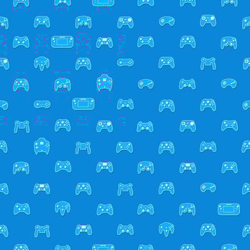 Gamepad Video game controller background vector