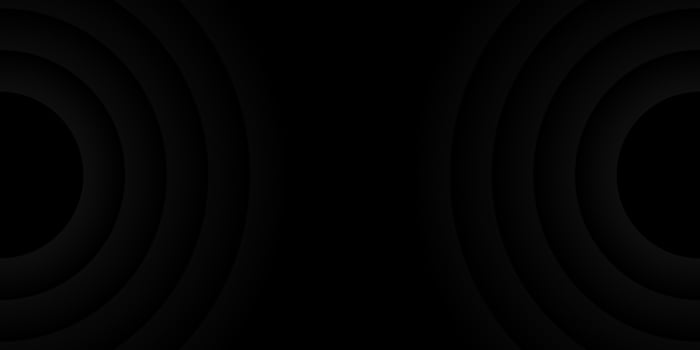Abstract black and white round background with concentric circles. Vector illustration
