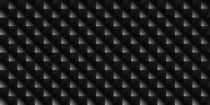 Dark black Geometric grid Carbon fiber background Modern dark abstract texture Seamless pattern vector