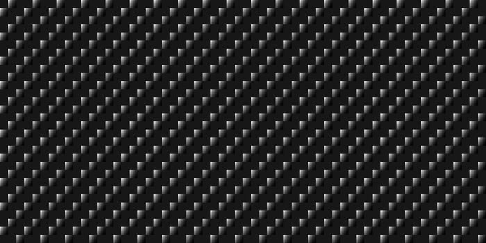 Dark black Geometric grid Carbon fiber background Modern dark seamless texture Pixel diagonal lines vector