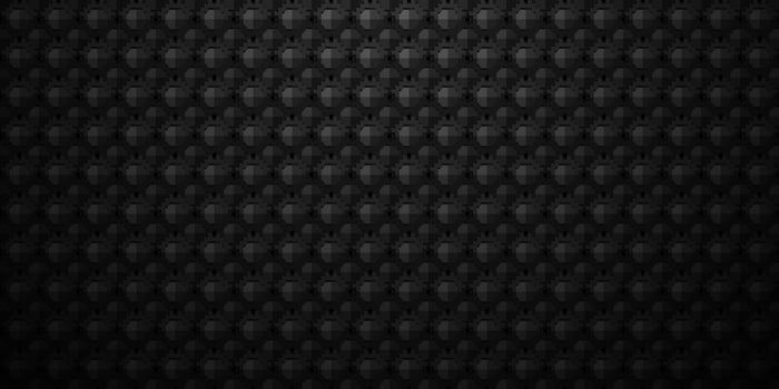 Dark black Geometric grid Carbon fiber background Modern dark abstract texture Seamless pattern vector