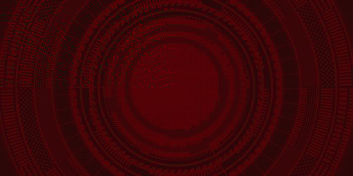 Geometric grid background Modern technology texture vector