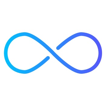 infinity gradient icon vector