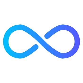infinity gradient icon vector
