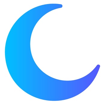 moon gradient icon vector