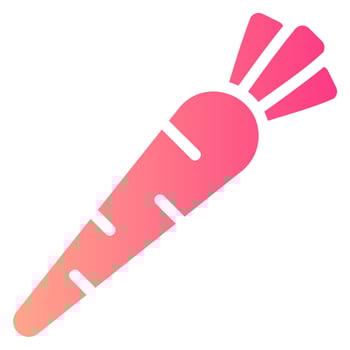 carrot gradient icon vector