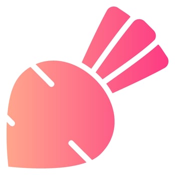 beetroot gradient icon vector