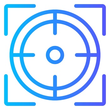 focus gradient icon vector
