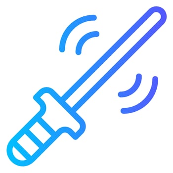 ar wand gradient icon vector