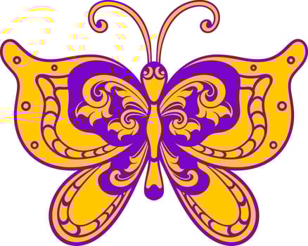Beautiful butterfly. vector illustration