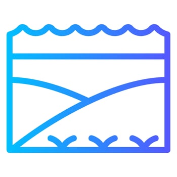 Machair gradient icon vector