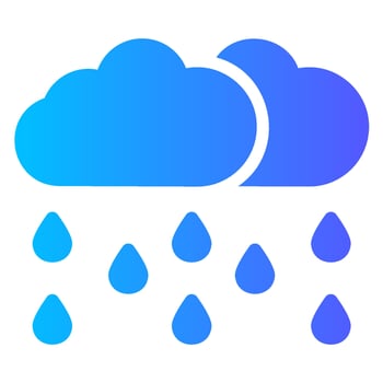 rain gradient icon vector