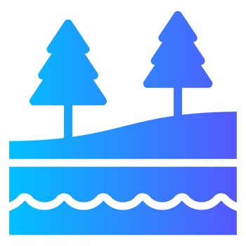 taiga gradient icon vector
