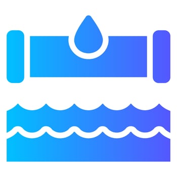 water filter gradient icon vector