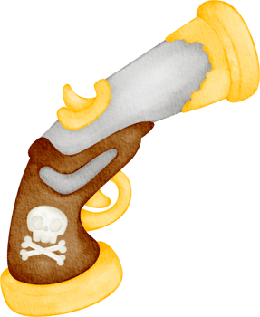 watercolor pirate pistol png
