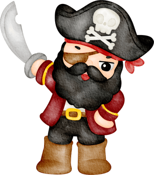 watercolor pirate pirate captain png