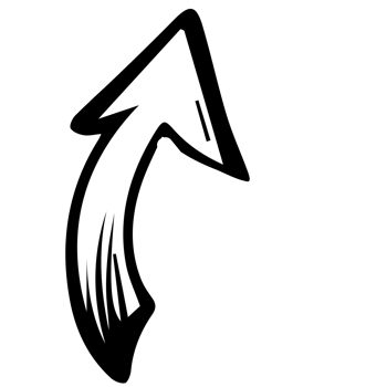 doodle curved arrow free lines of hand draw vector illustration. Set design elements of scribble lines, sketch arrows symbol png