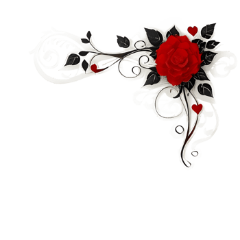 AI generated Valentine Border Frame PNG Ai Generative