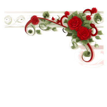 AI generated Valentine Border Frame PNG Ai Generative